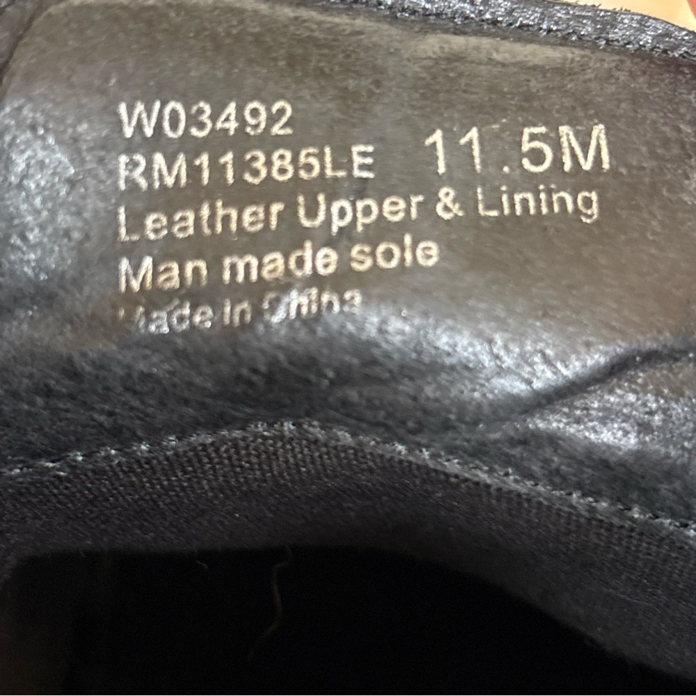 Kenneth Cole Reaction Mens Oxford Size 11.5 Wide, Black Leather Shoe excellent - Picture 4 of 14